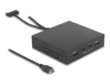 Delock Sprednja plošča DeLOCK z 2x USB-C in 2x USB-A, USB 3.2 Gen 2