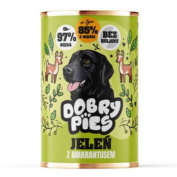 slomart DOBRY PIES Mokra hrana za pse z amarantom - 400g