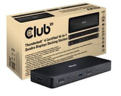 Club 3D Club3D CSV-1583 priklopna postaja Thunderbolt 4, žična, črna