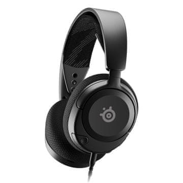 STS SteelSeries Arctis Nova 1 Gaming naglavne slušalke, črne