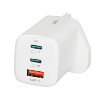 IBO iBOX C-65 Prenosni polnilnik 65W, Bel, UK vtič