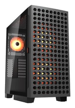 Cougar COUGAR Airface ECO PC ohišje, Midi Tower, ARGB, črno