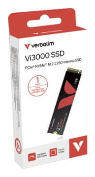 Verbatim Verbatim Vi3000 NVMe M.2 SSD 1TB PCIe Gen 3.0 x4