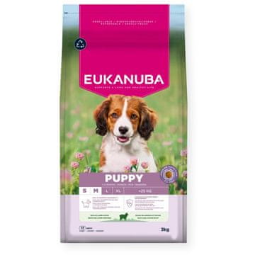 Eukanuba EUKANUBA Puppy Small/Medium Lamb & Rice - suha pasja hrana - 3kg