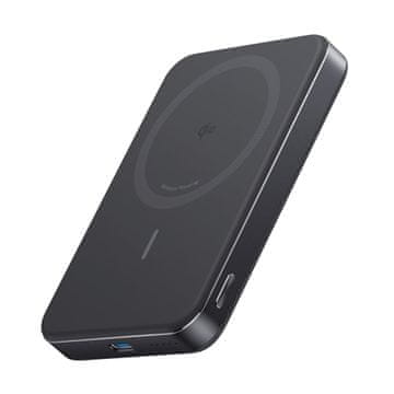 Anker Anker MagGo Power Bank, ultra-tanek 10.000 mAh, črna