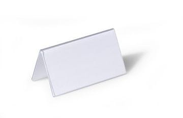 Durable Durable 805119 ploščica za ime, prozoren PVC, 25 kosov