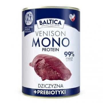slomart BALTICA Nutraceutic Monoproteinska Pasja Hrana, Mokra, Jelen - 400g