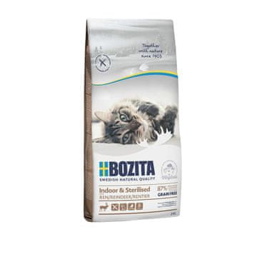 Bozita BZT Indoor & Sterilised Grain Free Reindeer hrana za mačke, 2 kg