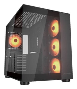 Cougar Računalniško ohišje COUGAR FV150 ARGB Midi Tower, črno