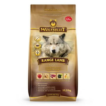 slomart WOLFSBLUT Range Lamb pasja hrana z rižem 12,5 kg