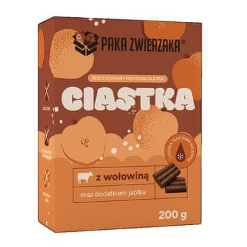 Paka Zwierzaka PAKA ZWIERZAKA Psa priboljški govedina z jabolkom 200g