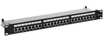 Patch DES Patch panel RJ-45 PP-24/RJ6-C/FTP, 24-portni