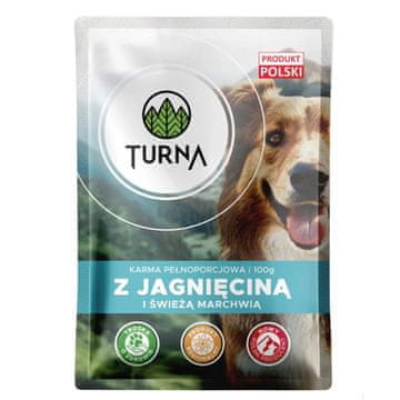 slomart TURNA Mokra hrana za pse z jagnjetino – 100g