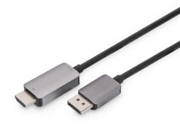 Digitus DIGITUS Adapter kabel DisplayPort na HDMI St/St 8K 1,8m, črn