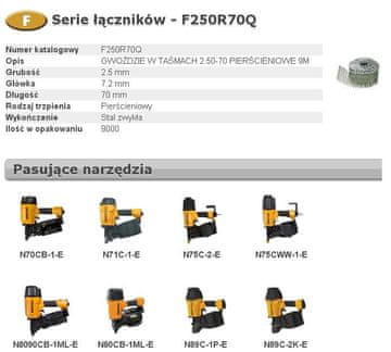 slomart BOSTITCH F 2,50-70 R Q žeblji
