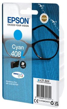 EPS Epson 408L DURABrite Ultra cian kartuša XL (21.6ml)