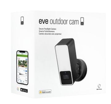 Eve Eve Outdoor Camera pametna varnostna kamera, črna/bela, IP55