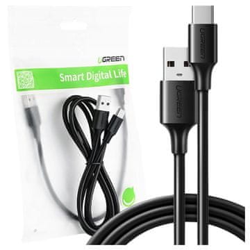 Ugreen US287 60115 USB-A / USB-C 2A kabel 0,5 m - črne barve