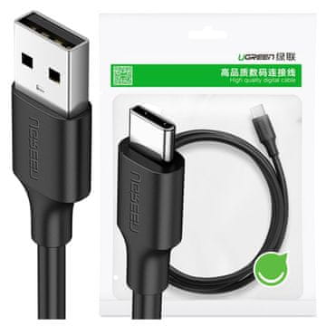 Ugreen US287 USB na USB-C kabel 1,5 m (črn)