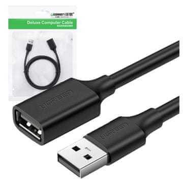 Ugreen US103 USB 2.0 podaljševalni kabel, 2 m (črn)