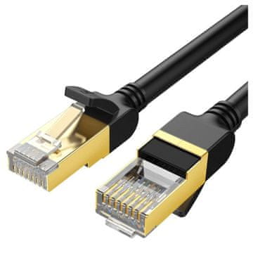 Ugreen NW107 Okrogli omrežni kabel Ethernet RJ45, kat. 7, STP, 2 m (črn)