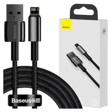 BASEUS Tungsten Gold USB-kabel za Lightning, 2,4 A, 2 m (črn)