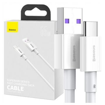 BASEUS Kabel Superior Series USB na USB-C, 66 W, 2 m (bel)