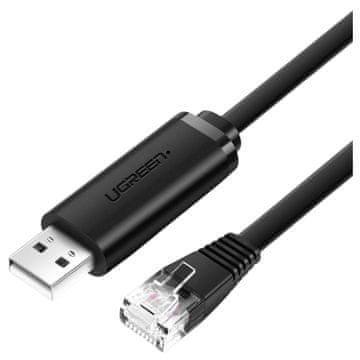 Ugreen Konzolni kabel ugreen CM204, USB - RJ45 za omrežne naprave, 1,5 m (črn)