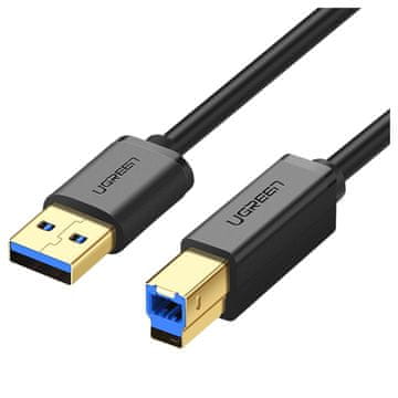 shumee ugreen US210 USB 3.0 A-B kabel za tiskalnik, 1 m (črn)