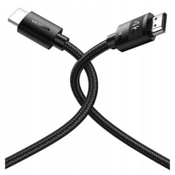 Ugreen HD119 HDMI kabel, 4K 60Hz, 1 m (črn)