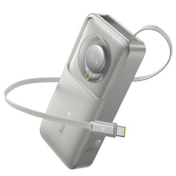 BASEUS OS Free2Pull 10000mAh 30W prenosna baterija + kabel (siva)
