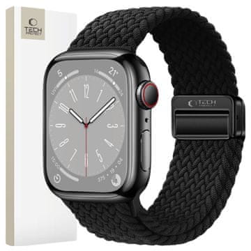 Tech-protect Tech-protect nylonmag ovitek za Apple Watch 6 / 7 / 8 / 9 / 10 / SE (40 / 41 / 42 MM) črne barve