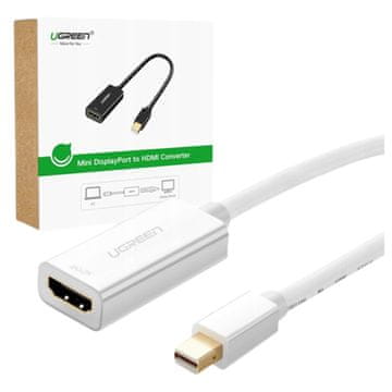 Ugreen Ugreen MD112 10460 mini DisplayPort (moški) / HDMI (ženski) FHD 1080p adapter - bel
