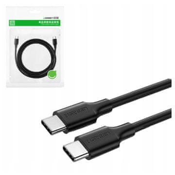 Ugreen US286 USB-C - USB-C PD QC 3A 480Mb/s 2m kabel - črne barve