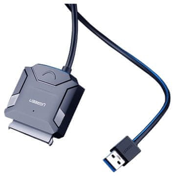 Ugreen adapterski kabel za trdi disk 2,5'' / 3,5'' (USB-A 3.0 - SATA) črne barve (CR108)