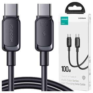 Joyroom Kabel Multi-Color Series A14 Lightning/USB-A 2.4A 1,2 m - črn