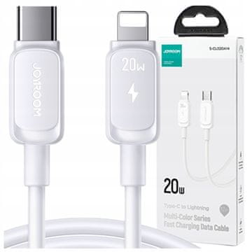 Joyroom Kabel Multi-Color Series A14 USB-C / Lightning 20W 1,2 m - bel