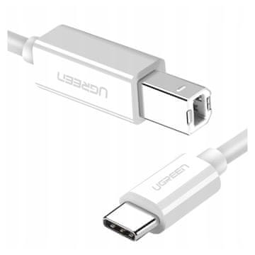 Ugreen Ugreen US241 USB-C / USB-B 2.0 kabel za skener/tiskalnik 1,5 m - bel