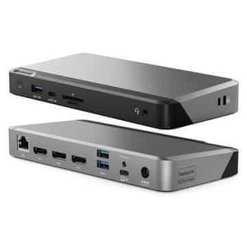 slomart ALOGIC DX3 Docking Station za trojne 4K zaslone, 100W Power Delivery