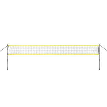 NILS Badmintonska mreža NT310 s teleskopskimi drogovi 600x60cm + polna zaščitna mreža