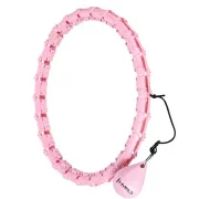 HMS HHW11 plus size hula hoop svetlo roza z čepki in utežjo