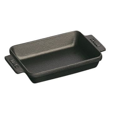 Staub STAUB Pravokotna mini pekač s pokrovom, 250 ml, črna