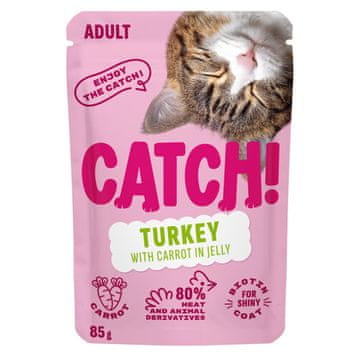 Catch CATCH puran in korenček v želatini - mokra hrana za mačke - 85 g