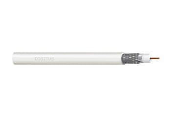 slomart Koaksialni kabel DIGITUS RG-6, 75 Ohm, PVC, 100m, bel