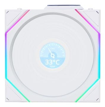 slomart Lian Li UNI FAN TL LCD Ventilator, ARGB, PWM - 120 mm, bel