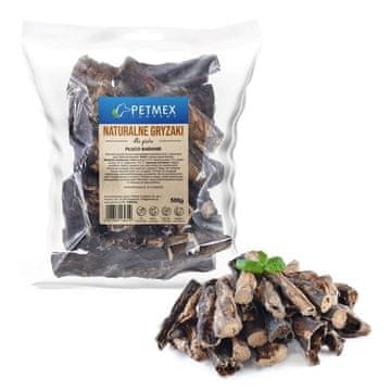 slomart PETMEX Plesne piščančje pljuča Mono – Pasja poslastica – 500g