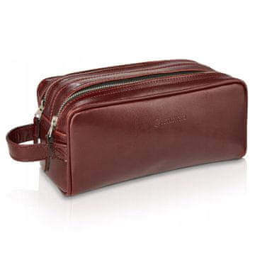 Betlewski BKM-02 brown maron kozmetična torbica viaggio + certifikat