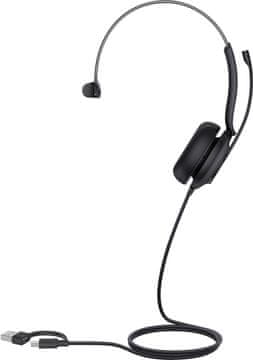 YEALINK Yealink UH35 Mono Teams USB-C/A naglavne slušalke, črne
