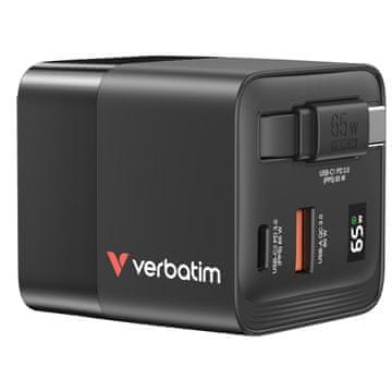 Verbatim Verbatim GaN polnilec 65W s kablom in adapterji