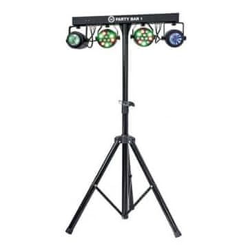 slomart LIGHT4ME PARTY BAR 1 svetlobni efekt LED derby, stroboskop, laser